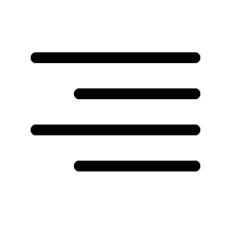 text align right light icon