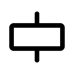 align center horizontal simple icon