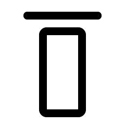 align top simple icon
