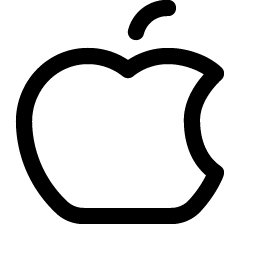 apple logo icon