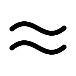 approximate equals icon