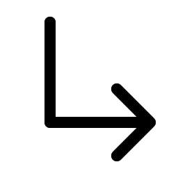 arrow elbow down right icon