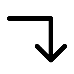 arrow elbow right down icon