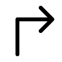 arrow elbow up right icon