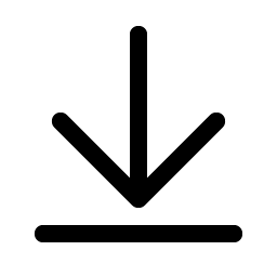 arrow line down icon