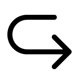 arrow u down right icon