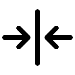 arrows in line horizontal icon