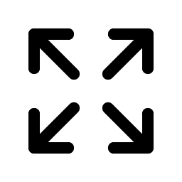 arrows out icon