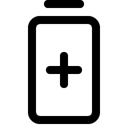 battery plus vertical icon
