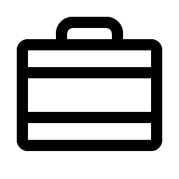 briefcase metal icon