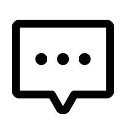 chat centered dots icon