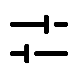 faders horizontal icon