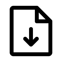 file arrow down icon