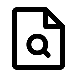 file magnifying glass icon