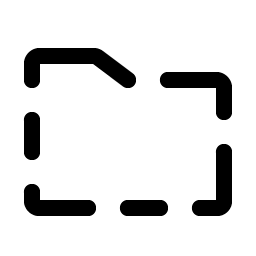 folder simple dashed icon