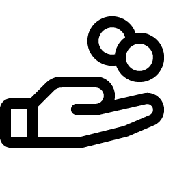 hand coins icon