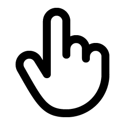 hand pointing icon