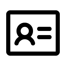 identification card icon