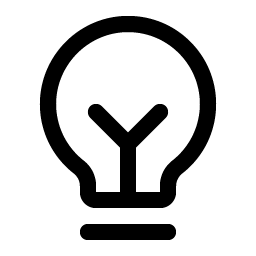 lightbulb filament icon