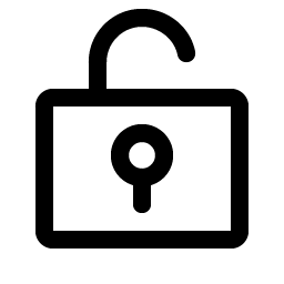lock key open icon