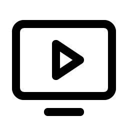 monitor play icon