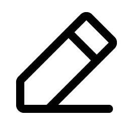 pencil simple line icon