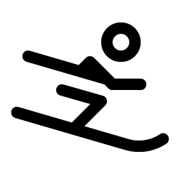 person simple ski icon