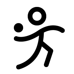 person simple throw icon