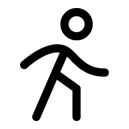 person simple walk icon