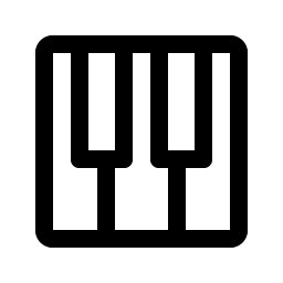 piano keys icon