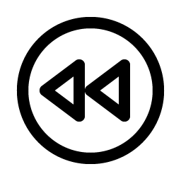 rewind circle icon