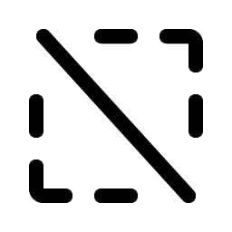 selection slash icon