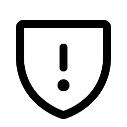 shield warning icon