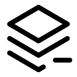 stack minus icon