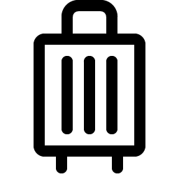 suitcase rolling icon