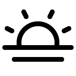 sun horizon icon