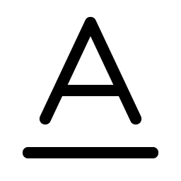 text a underline icon