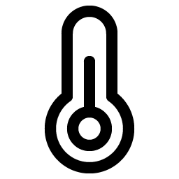 thermometer simple icon