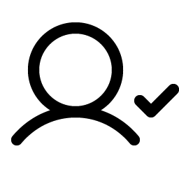 user check icon