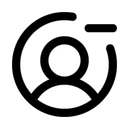 user circle minus icon