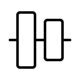 align center vertical thin icon