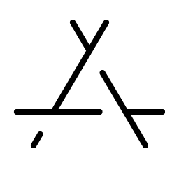 app store logo thin icon