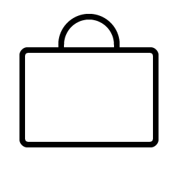 bag simple thin icon