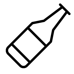 beer bottle thin icon
