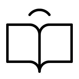 book open user thin icon