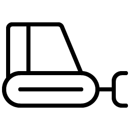 bulldozer thin icon