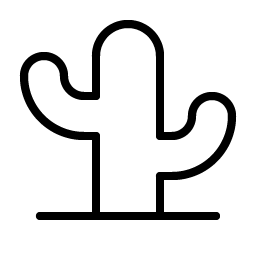 cactus thin icon