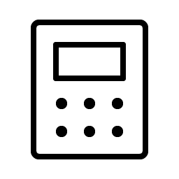 calculator thin icon
