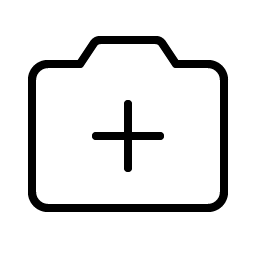 camera plus thin icon