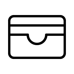 cardholder thin icon